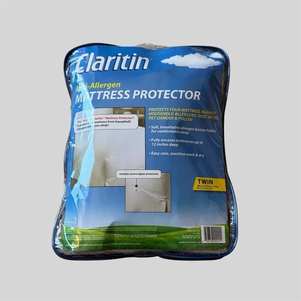 Claritin Anti-Allergen Twin Bed Mattress Protector